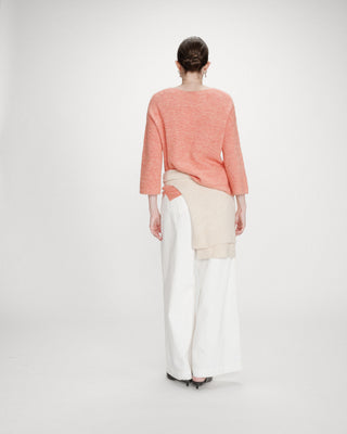 Jersey oversize mangas 3/4 corail Vicenzo