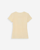 T-shirt ajusté en coton à imprimé velours vanille Valerio