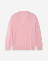 Pull oversize à col polo rose Vaporetto