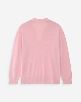 Jersey oversize con cuello polo rose Vaporetto