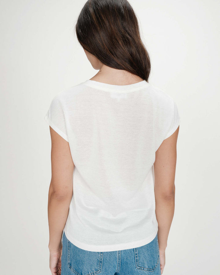 Top de lurex con escote en V ivoire Valsons