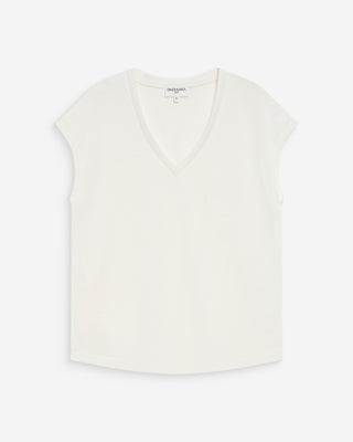 Top de lurex con escote en V ivoire Valsons