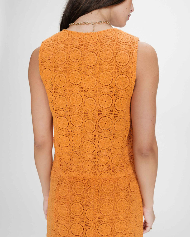 Top de crochet con escote en V or Vony