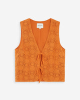 Top de crochet con escote en V or Vony