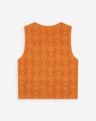 Top de crochet con escote en V or Vony