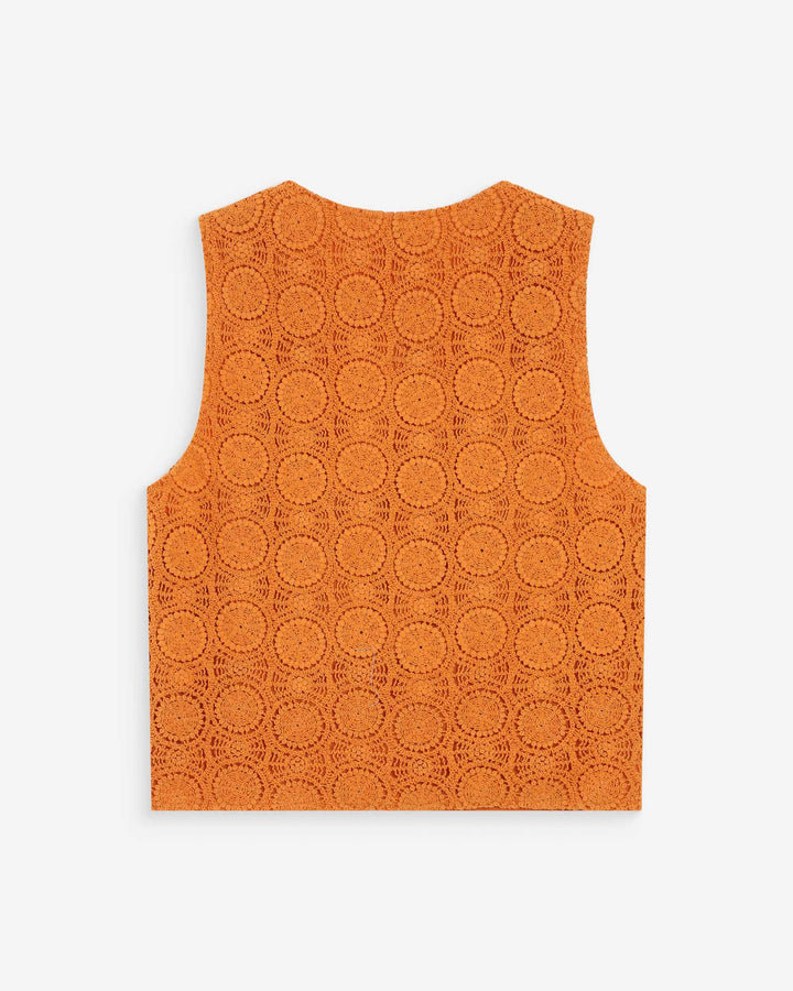 Top de crochet con escote en V or Vony
