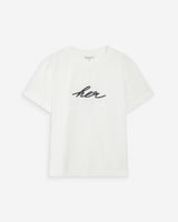 T-shirt en coton manches courtes ivoire Vanders
