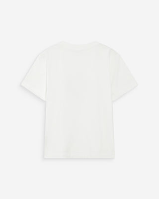 T-shirt en coton manches courtes ivoire Vanders