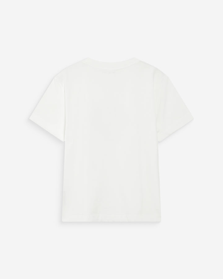 T-shirt en coton manches courtes ivoire Vanders