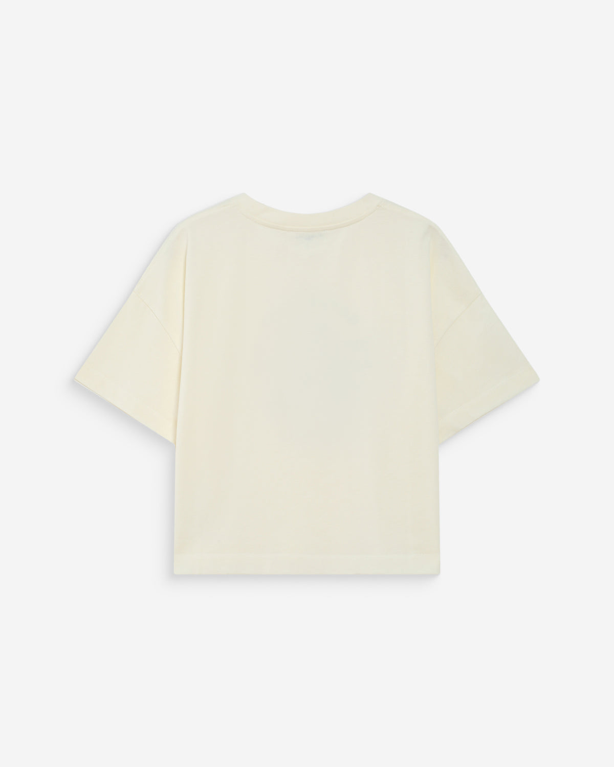 Oversized cotton slogan top ecru Voss