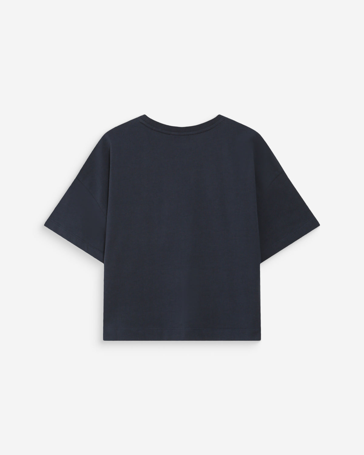 Oversized cotton slogan top marine Voss
