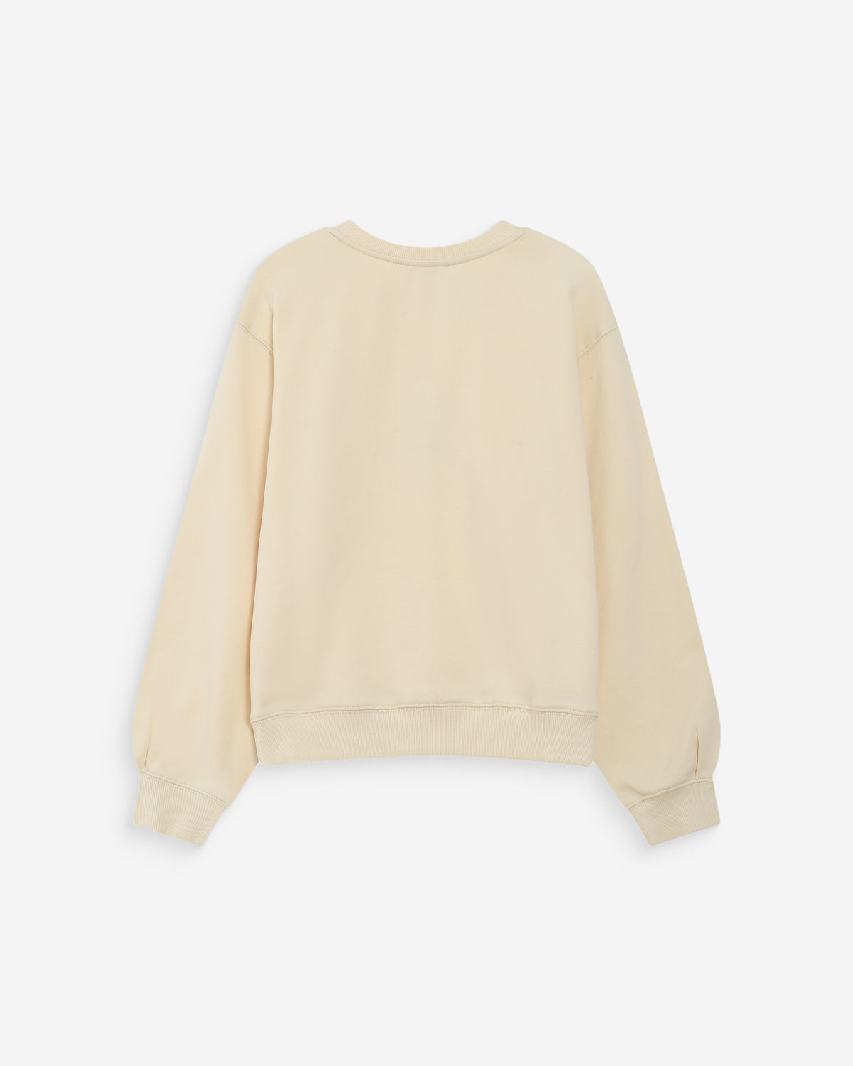 Crew-neck sweatshirt with pleats and buttons vanille Vonan