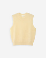 Jersey sin mangas de lana y mohair vanille Vollo