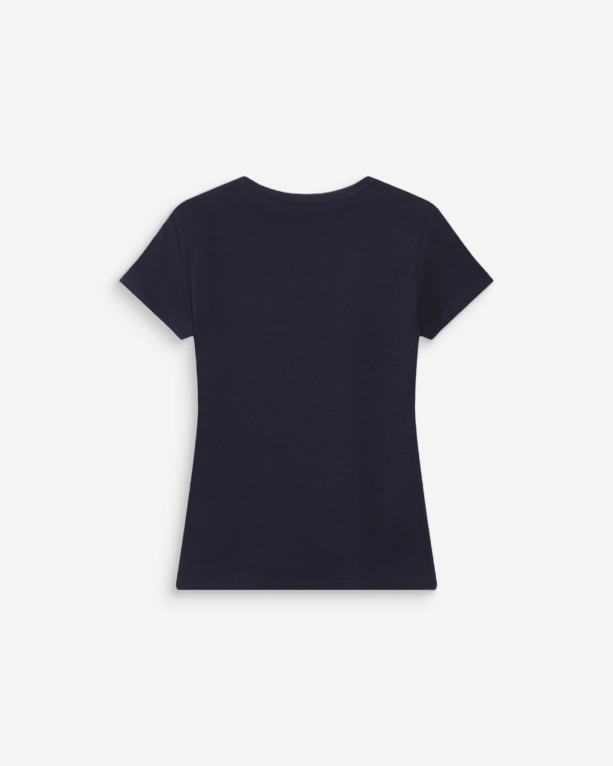 Cotton slogan T-shirt marine Vigee