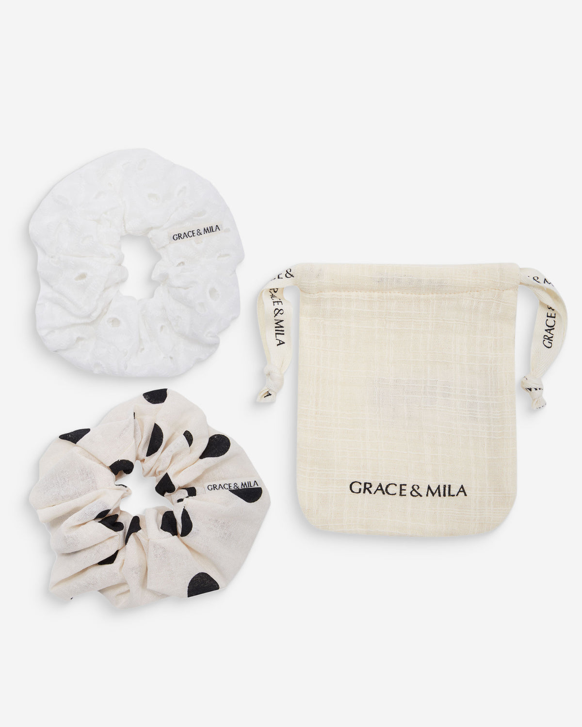 Set of scrunchies ecru Wilkins