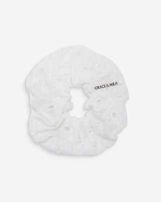 Set de chouchous en coton ecru Wilkins