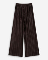 Pantalon large plissé taille réglable chocolat Wonka