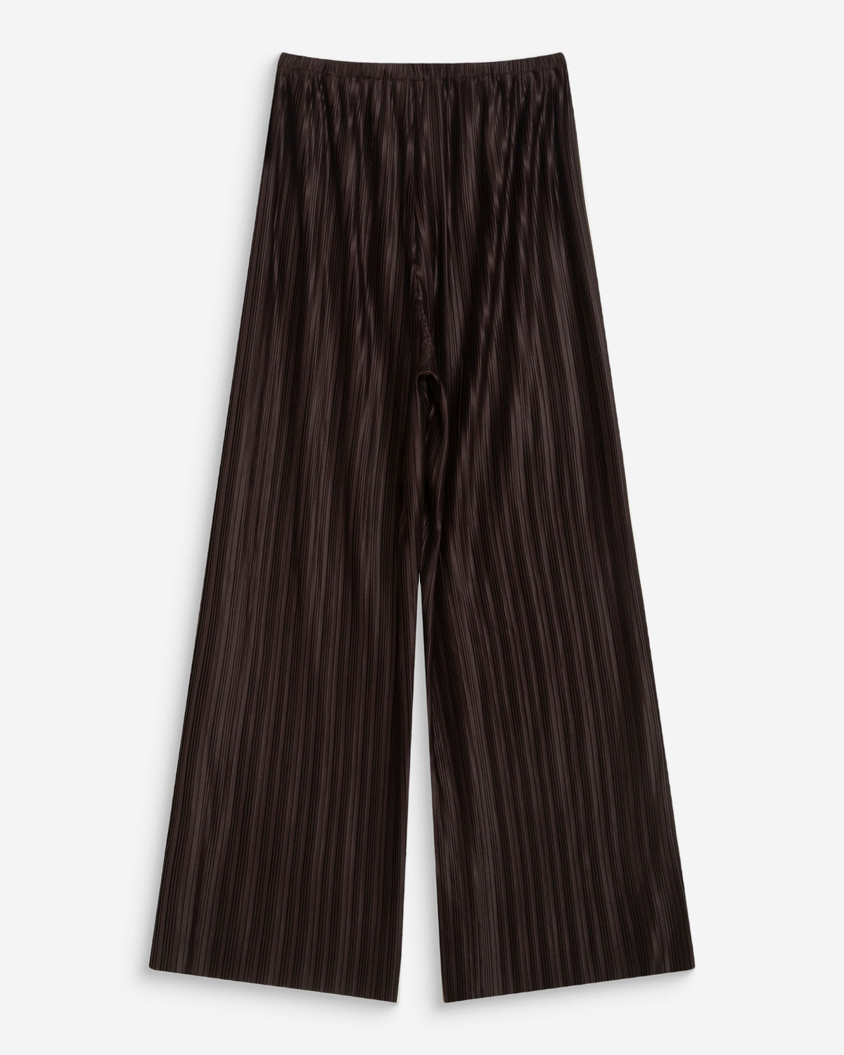 Pantalon large plissé taille réglable chocolat Wonka