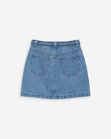 Jupe courte en jean taille haute lightblue Whitney