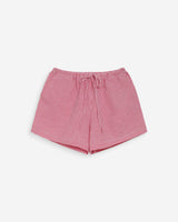 Short en coton à carreaux vichy rouge Waylen