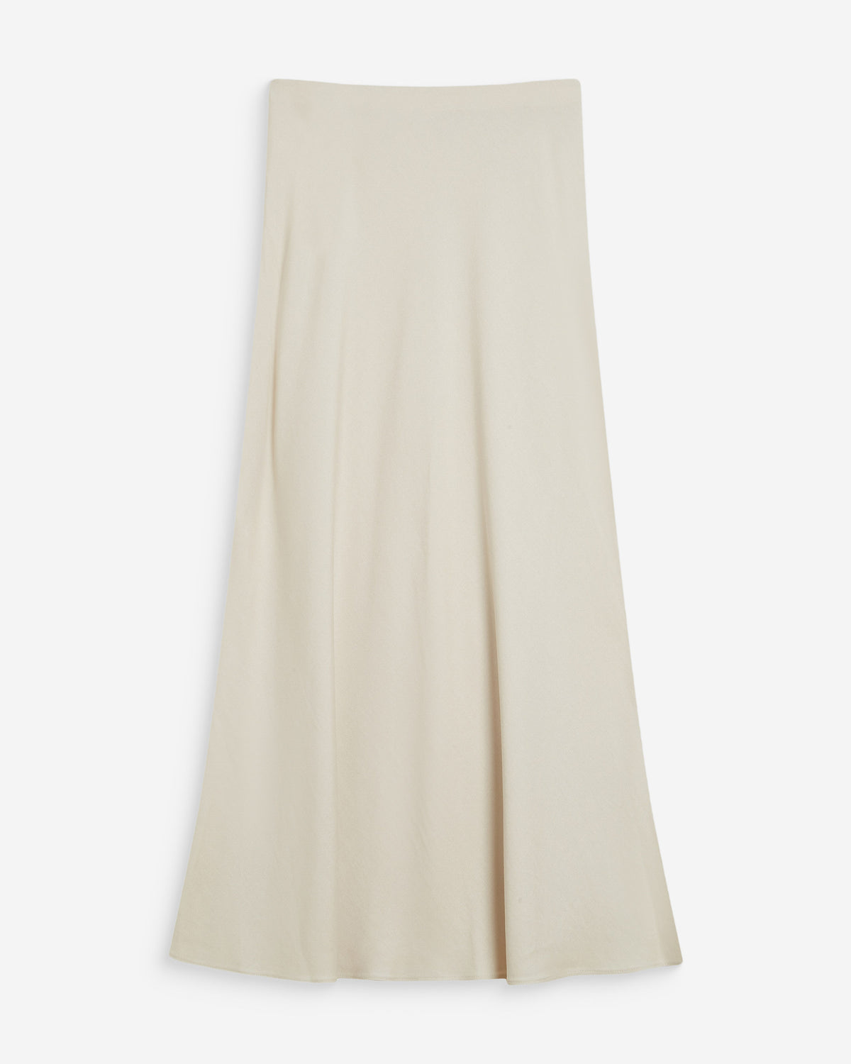 Jupe longue évasée taille haute sable Winda