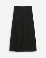 Jupe longue plissée fluide noir Walina