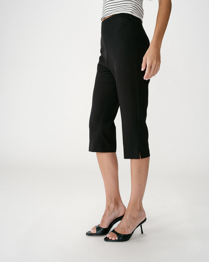 Pantalon capri ajusté 7/8e noir Where