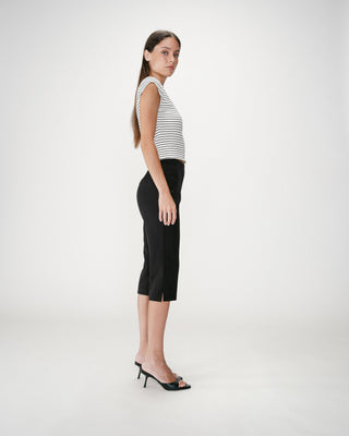 Pantalon capri ajusté 7/8e noir Where