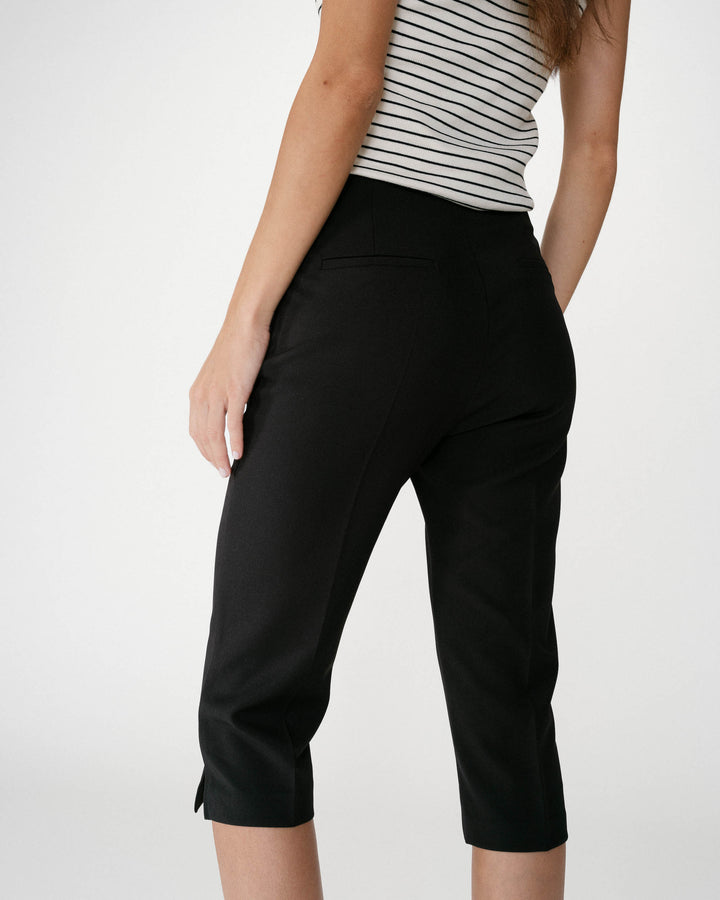 Pantalon capri ajusté 7/8e noir Where