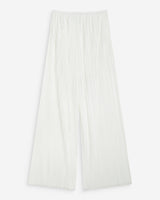 Pantalon large plissé taille réglable ivoire Wonka