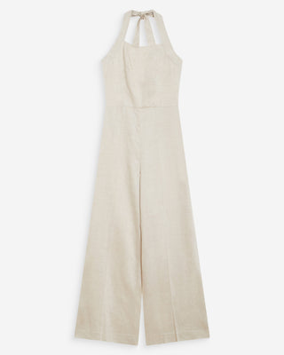 Combinaison pantalon droite encolure carrée sable Wish