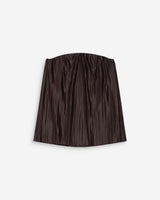 Top bustier plissé aérien chocolat West