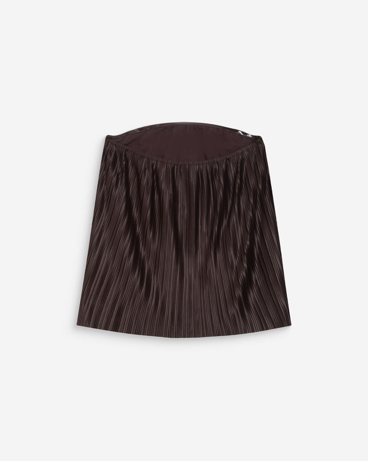 Top bustier plissé aérien chocolat West