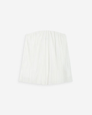 Top bustier plissé aérien ivoire West