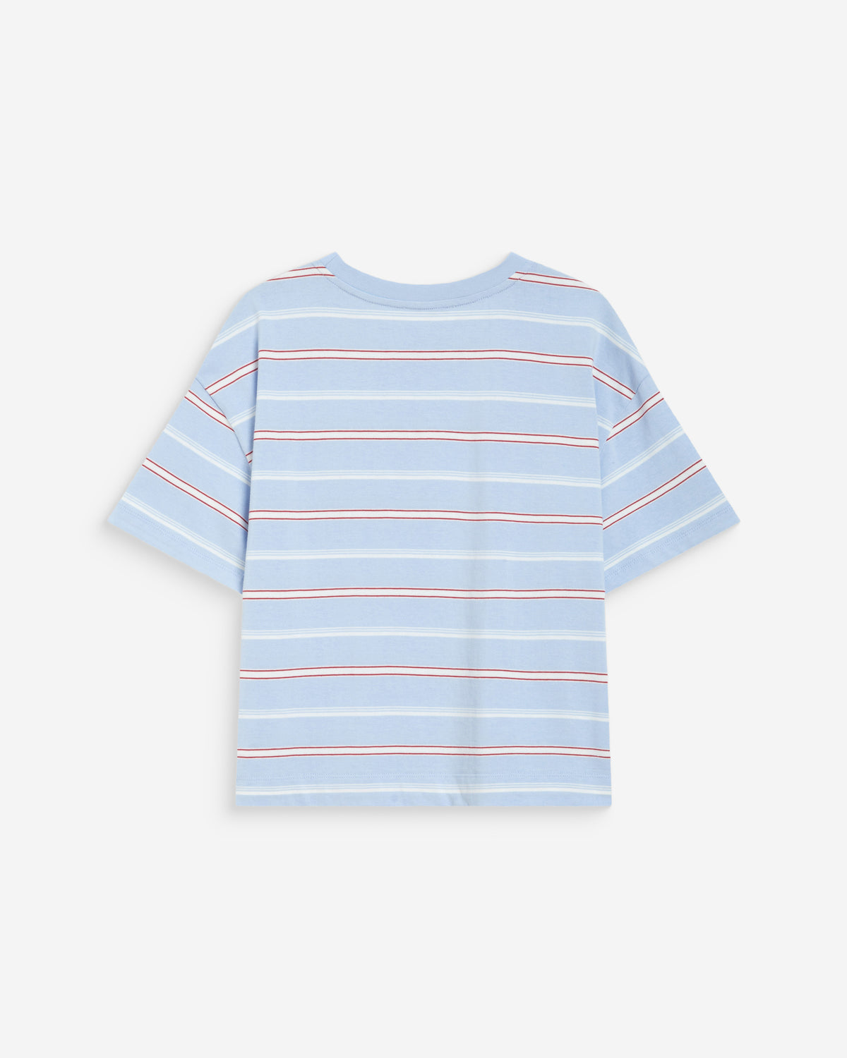 T-shirt oversize en coton rayé manches courtes ciel Welson
