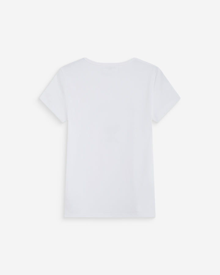 T-shirt ajusté à message emeraude Wrenley
