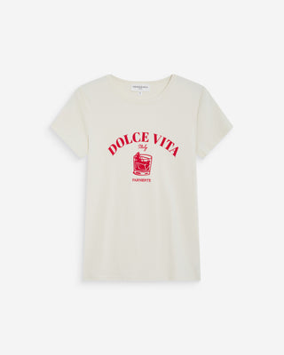 T-shirt ajusté à message fuchsia Wrenley