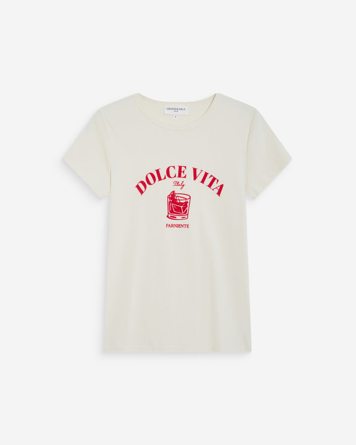 T-shirt ajusté à message fuchsia Wrenley
