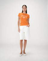 T-shirt ajusté à message orange Wrenley