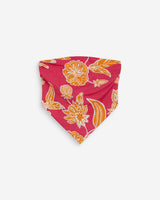 Top bandeau à fleurs dos à nouer fuchsia Willara